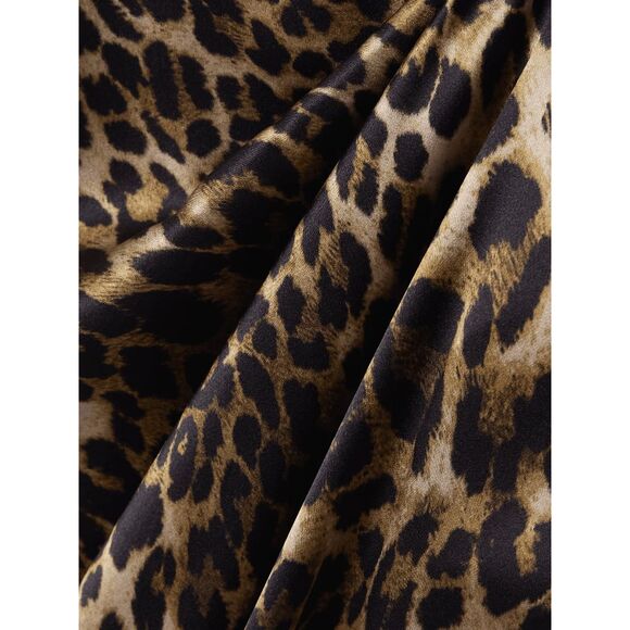 NILI LOTAN Ira leopard-print silk-charmeuse gown Size XS $1190 - Picture 4 of 12